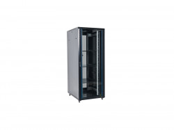Шкаф серверный напольный AS8042 42U, 800x1000x2054 мм, дверь из закаленного стекла, 800кг, в комплекте полка 1 шт. вентилятор 4шт., IP20